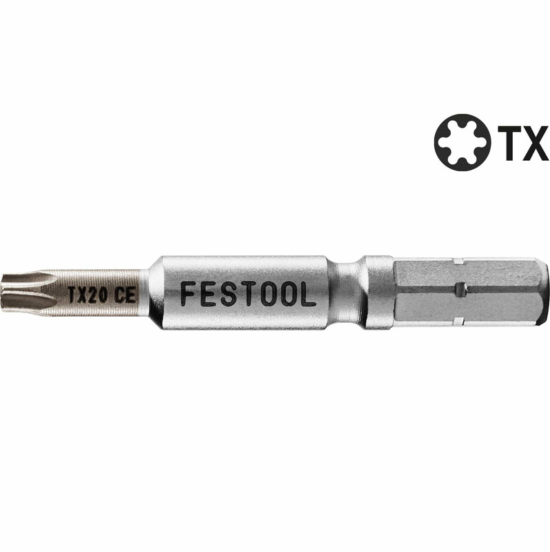 Centrotec Driver Bit - Recess or Bit Size:T15 Star - Length:2" - Pieces:2-Piece